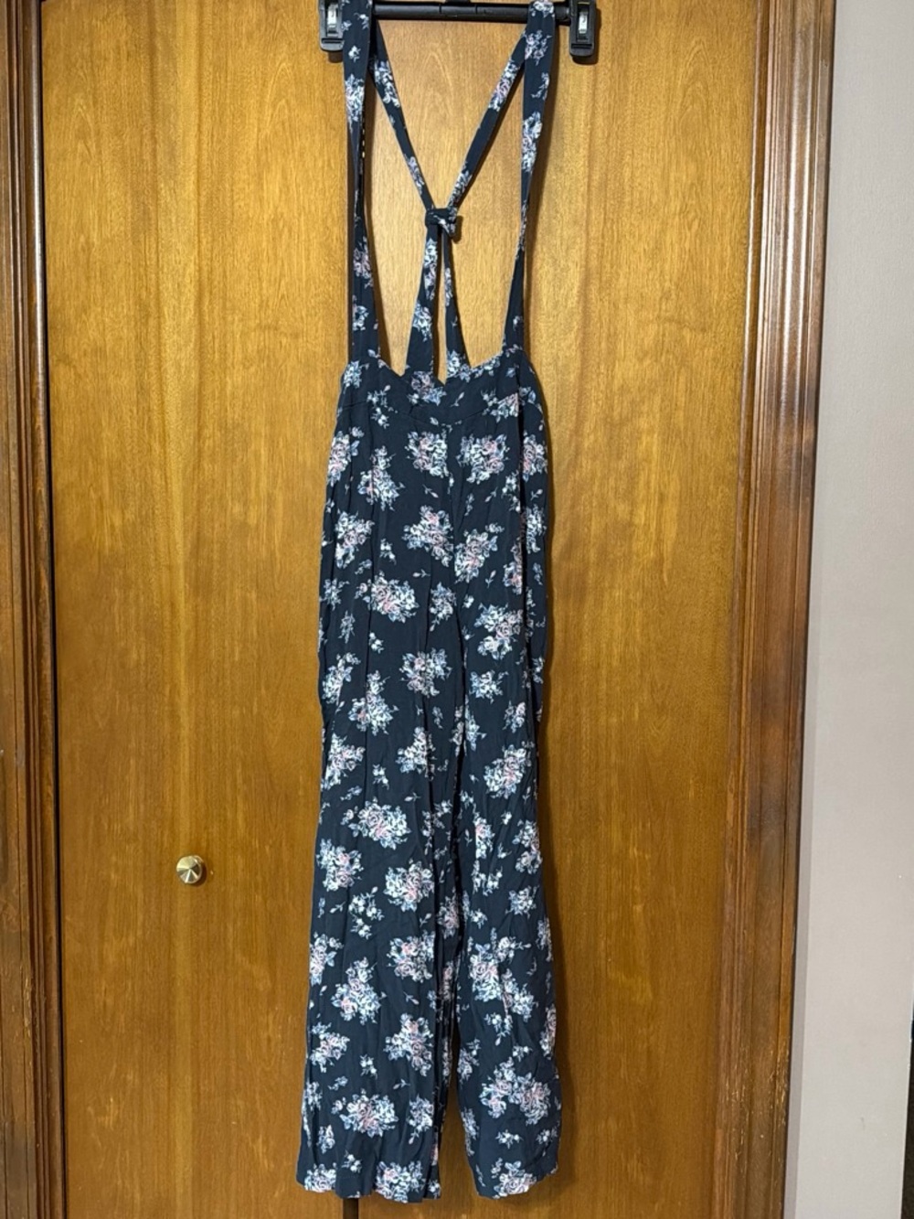 wild fable Navy Floral Strappy Jumpsuit